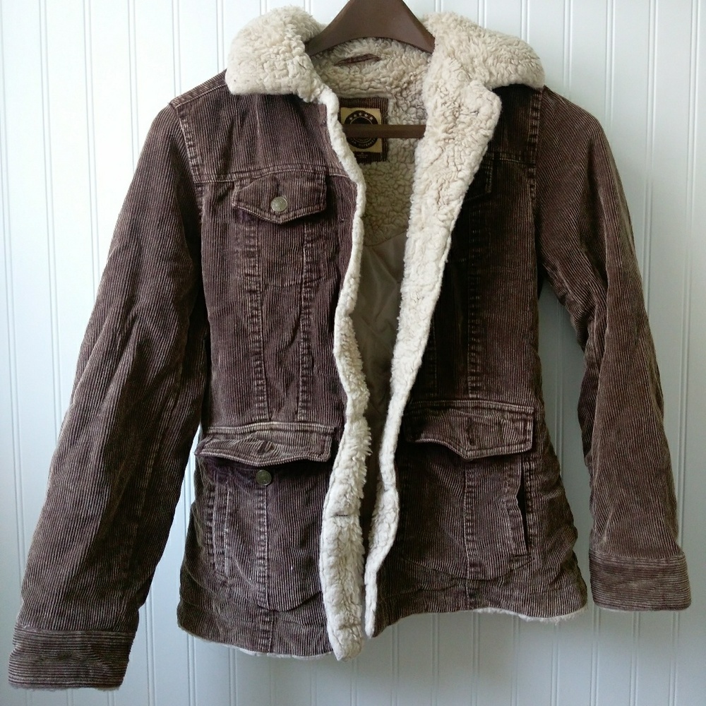 Brown corduroy jacket - giacca five star